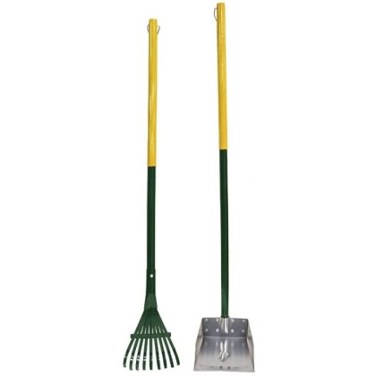 Four Paws Wee-Wee Pan and Rake Set Small
