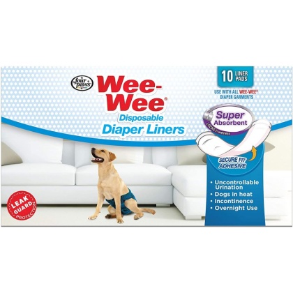 Four Paws Wee Wee Super Absorbent Disposable Diaper Liners
