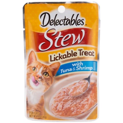 Hartz Delectables Stew Lickable Cat Treats - Tuna & Shrimp