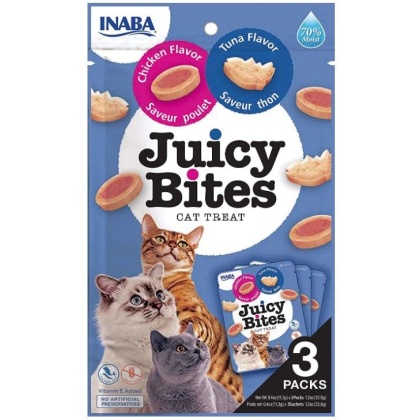 Inaba Juicy Bites Cat Treat Tuna and Chicken Flavor