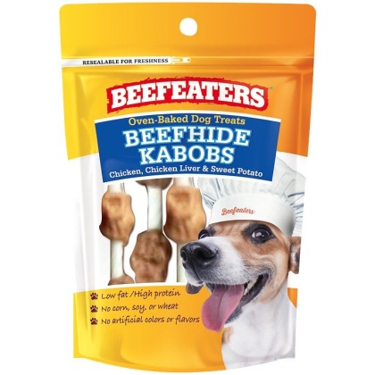 Beefeaters Oven Baked Beefhide Kabobs Dog Treat