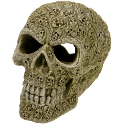 Exotic Environments Haunted Skull Aquarium Ornament