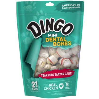 Dingo Dental Bone Chicken & Rawhide Dental Chew