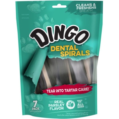 Dingo Dental Spirals Fresh Breath Dog Treats
