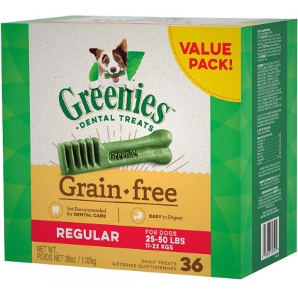 Greenies Grain Free Regular Dental Dog Treat