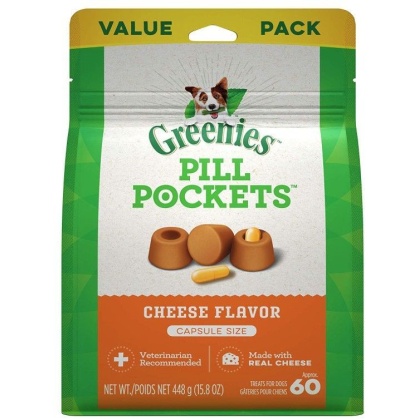 Greenies Pill Pockets Cheese Flavor Capsules