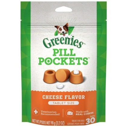 Greenies Pill Pockets Cheese Flavor Tablets