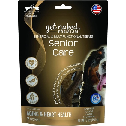Get Naked Premium Senior Care Dog Treats - Chicken & Salmon Flavor