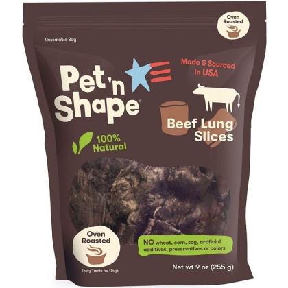 Pet \'n Shape Natural Beef Lung Slices Dog Treats