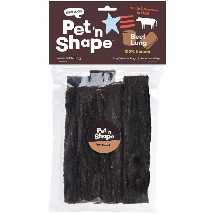 Pet \'n Shape Natural Beef Lung Strips Dog Treats