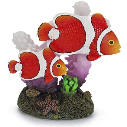 Penn Plax Clown Fish and Coral Aquarium Ornament