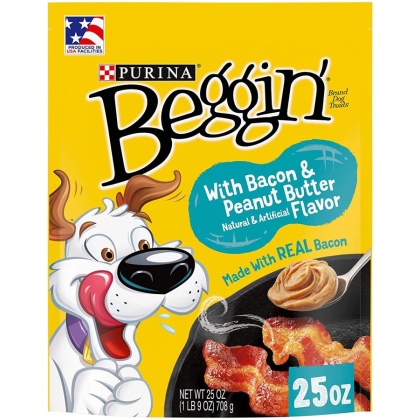 Purina Beggin\' Strips Bacon and Peanut Butter Flavor