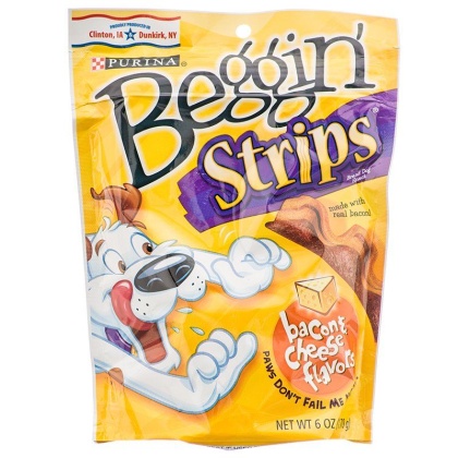 Purina Beggin\' Strips Dog Treats - Bacon & Cheese Flavor