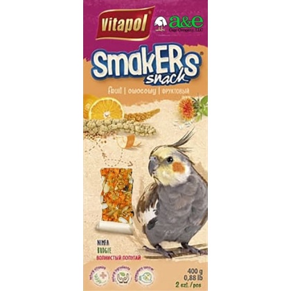 A&E Cage Company Smakers Cockatiel Orange Treat Sticks