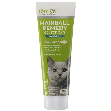 Tomlyn Laxatone Gel Hairball Remedy Tuna Flavor For Cats