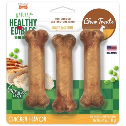 Nylabone Healthy Edibles Wholesome Dog Chews - Chicken Flavor