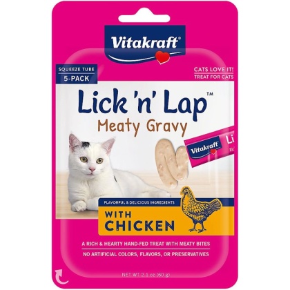 Vitakraft Lick n Lap Meaty Gravy with Chicken Cat Treat