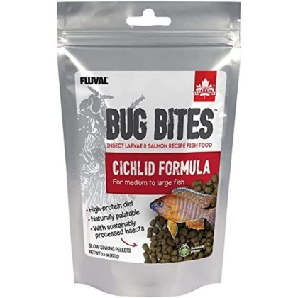 Fluval Bug Bites Cichlid Formula for Medium-Large Fish