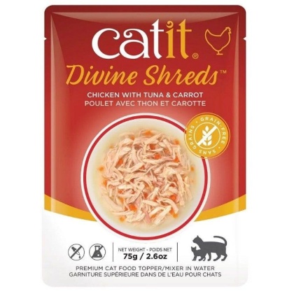 Catit Divine Shreds Chicken with Tuna and Carrot