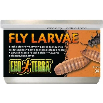 Exo Terra Canned Black Soldier Fly Larvae Specialty Reptile Food