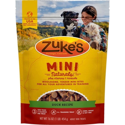 Zuke's Mini Naturals Moist Dog Treats - Delicious Duck Recipe