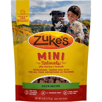 Zuke\'s Mini Naturals Moist Dog Treats - Delicious Duck Recipe