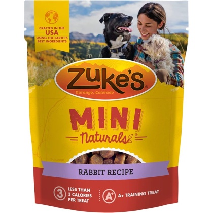 Zukes Mini Naturals Dog Treat - Wild Rabbit Recipe