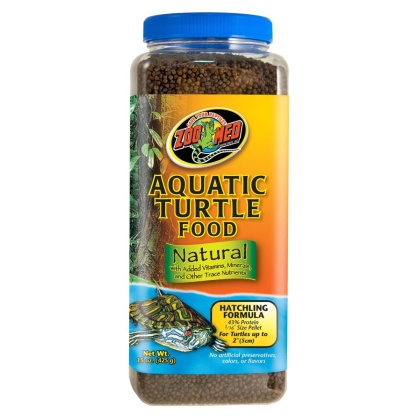 Zoo Med Natural Aquatic Turtle Food - Hatchling Formula (Pellets)