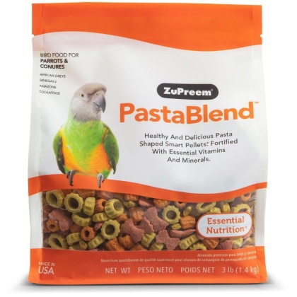 ZuPreem PastaBlend Pellet Bird Food for Parrot and Conure